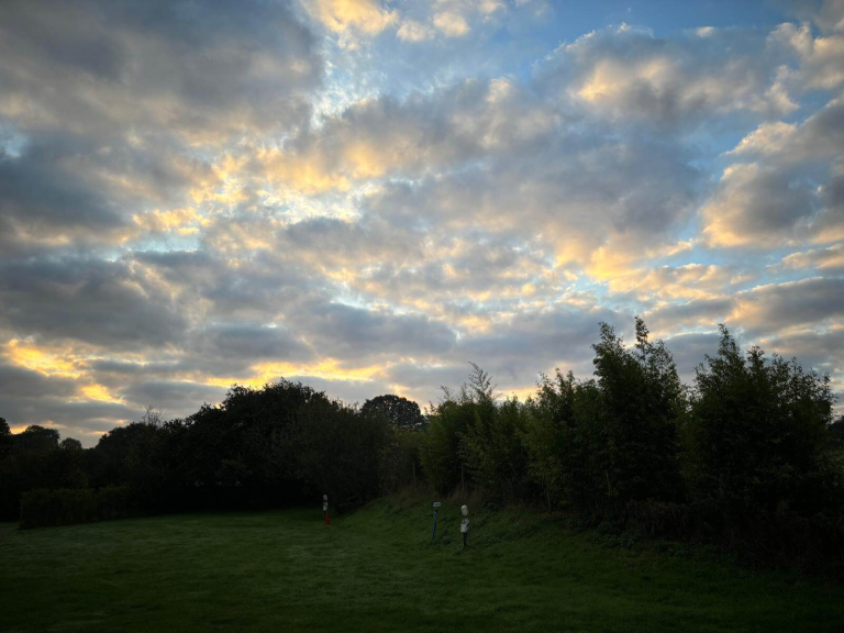Sunrise over Woodhill Campsite