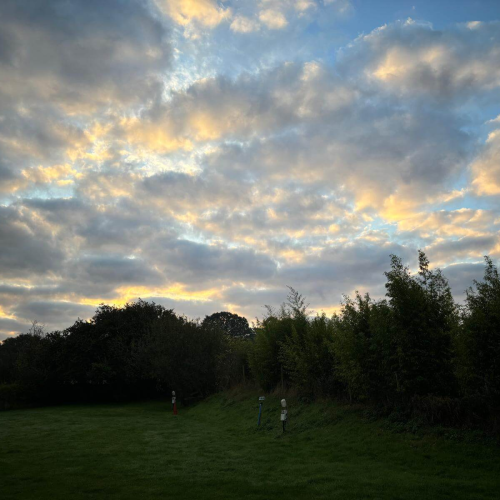 Sunrise over Woodhill Campsite