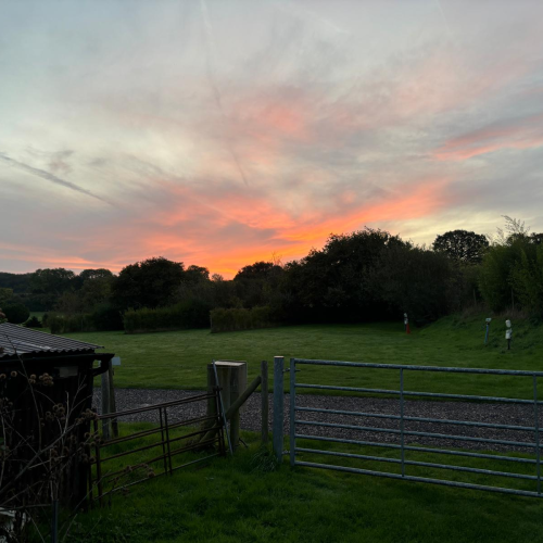 Sunrise at Woodhill Campsite